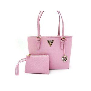 ***NWT** VALENTINO ORLANDI Light Pink Tote with Gold Accents and matching pouch